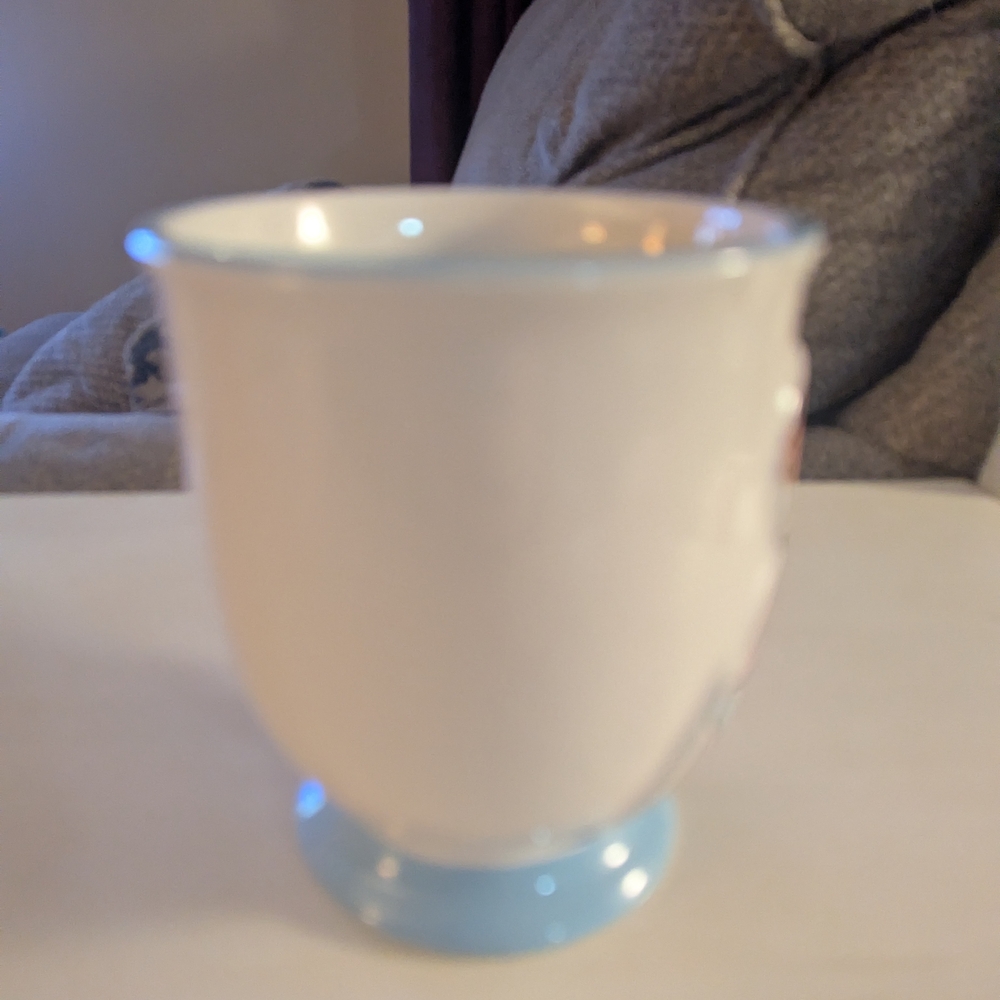 Disney Rae Dunn Frozen Anna & Olaf “UP TO SNOW GOOD” ❄️ Double Sided Mug NEW - Picture 2 of 6